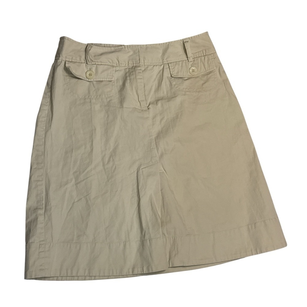 For The Republic Beige A-Line Skirt Size 6